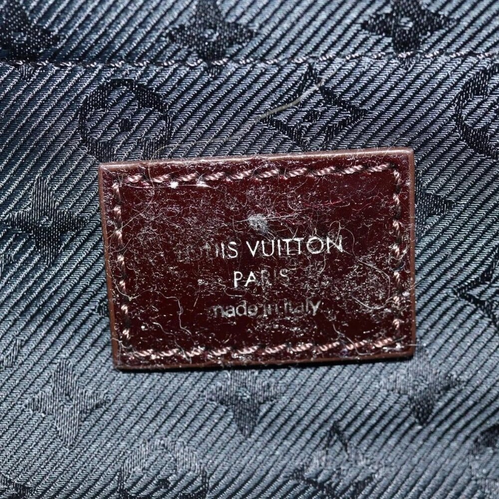 LOUIS VUITTON Monogram Satin Pochette Devi MM Bag Purple - Picture 9 of 15